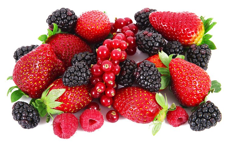 малина, клубника, ягоды, красная смородина, ежевика, raspberry, strawberry, berries, red currant, blackberry