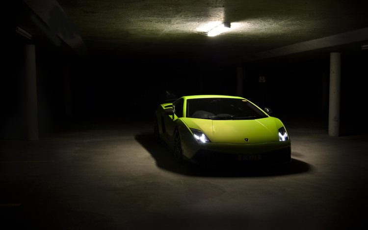 ламборгини, галлардо, superleggera, lp570-4, грин, lamborghini, gallardo, green