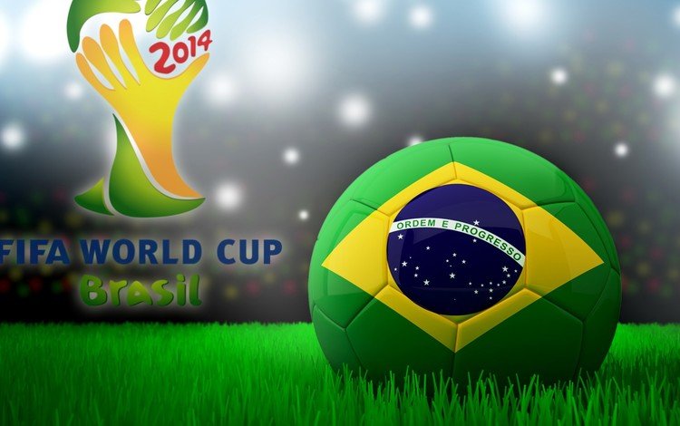 футбол, флаг, бразилия, мяч, кубок мира, фифа, 2014 год, по футболу, brasil, football, flag, brazil, the ball, world cup, fifa, 2014