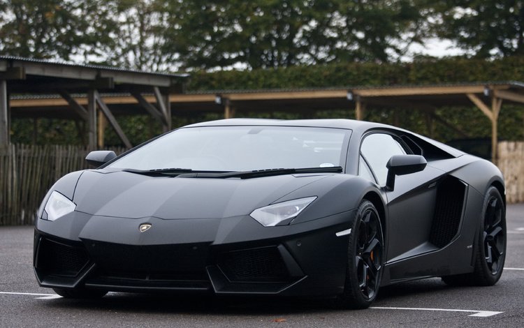 черный, блака, ламборгини, авентадор, black, lamborghini, aventador