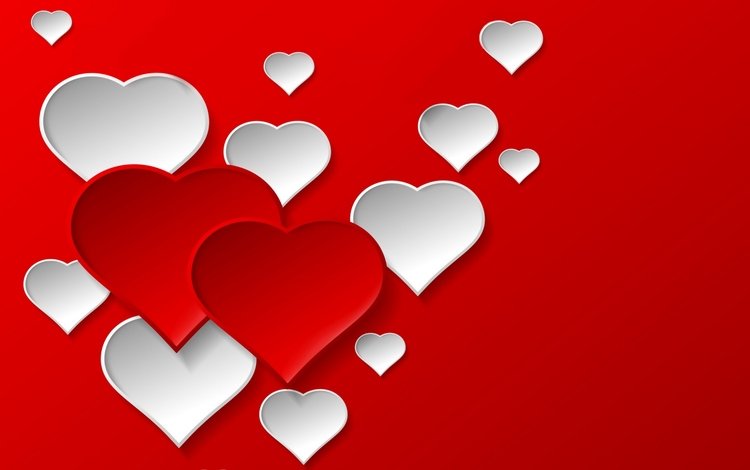 фон, красные, любовь, сердечки, день святого валентина, background, red, love, hearts, valentine's day
