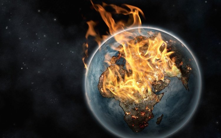 горящая планета, burning planet