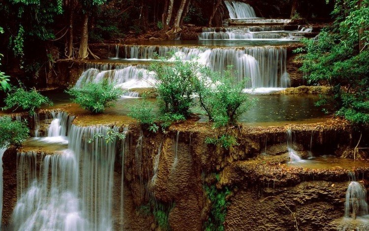 водопад, waterfall