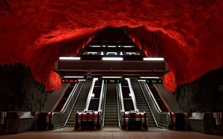 лестница, эскалатор, швеция, стокгольм, швеции, стокгольмский метрополитен, stockholms tunnelbana, ladder, escalator, sweden, stockholm, the stockholm metro