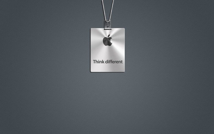 серый, мак, лого, think different, эппл, grey, mac, logo, apple