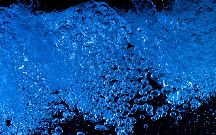 вода, пузыри, пузырьки, пузыри в синем свете., water, bubbles, bubbles in the blue light.
