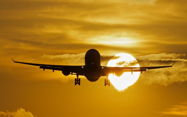 солнце, самолет, airbus, a330, пассажирский, the sun, the plane, passenger