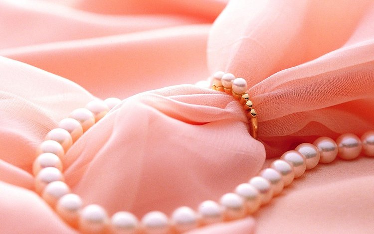 ткань, розовый, бусы, жемчуг, бусины, fabric, pink, beads, pearl