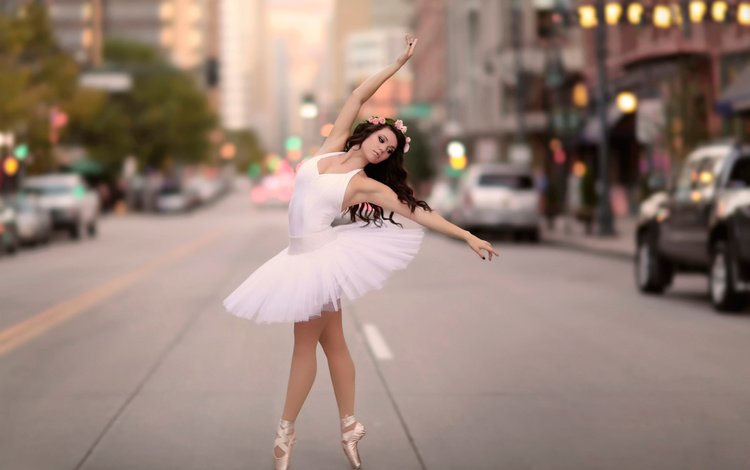 город, улица, танец, грация, балерина, the city, street, dance, grace, ballerina