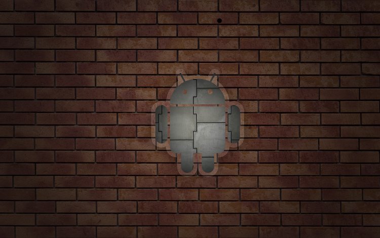 стена, кирпич, андроид, wall, brick, android