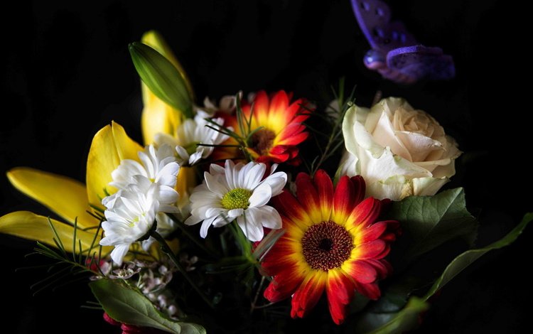 цветы, букет, flowers, bouquet