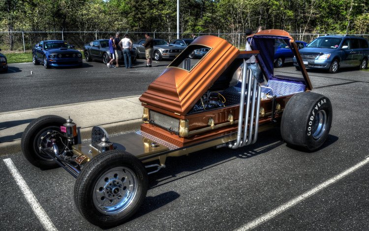 стоянка, гроб, custom car, parking, the coffin