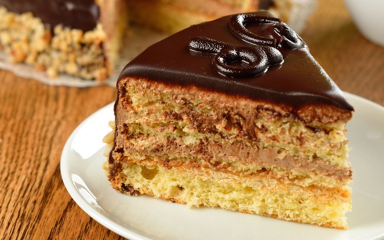 сладкое, торт, кусочек, шоколадная глазурь, крем, sweet, cake, piece, chocolate glaze, cream