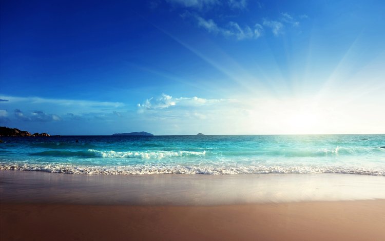 небо, облака, солнце, море, песок, пляж, the sky, clouds, the sun, sea, sand, beach