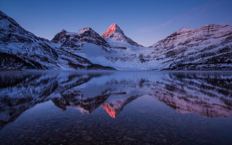 озеро, горы, снег, природа, зима, lake, mountains, snow, nature, winter