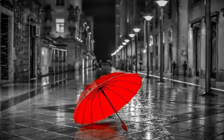 настроение, дома, улица, дождь, зонтик, mood, home, street, rain, umbrella
