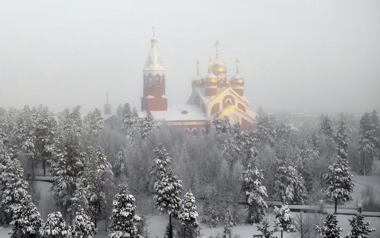 снег, храм, зима, церковь, snow, temple, winter, church