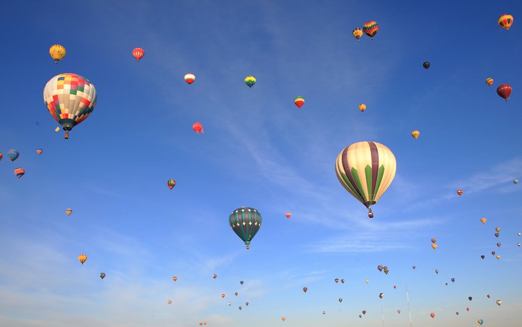 небо, воздушные шары, the sky, balloons