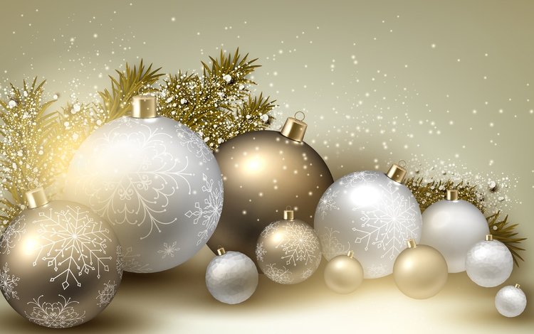 новый год, шары, украшения, снежинки, игрушки, new year, balls, decoration, snowflakes, toys