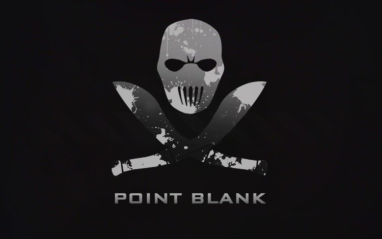 минимализм, черный фон, игра, череп, point blank, minimalism, black background, the game, skull