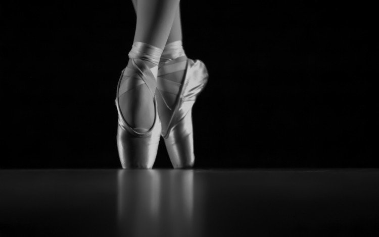 чёрно-белое, танец, балет, балерина, пуанты, kryziz bonny, black and white, dance, ballet, ballerina, pointe shoes