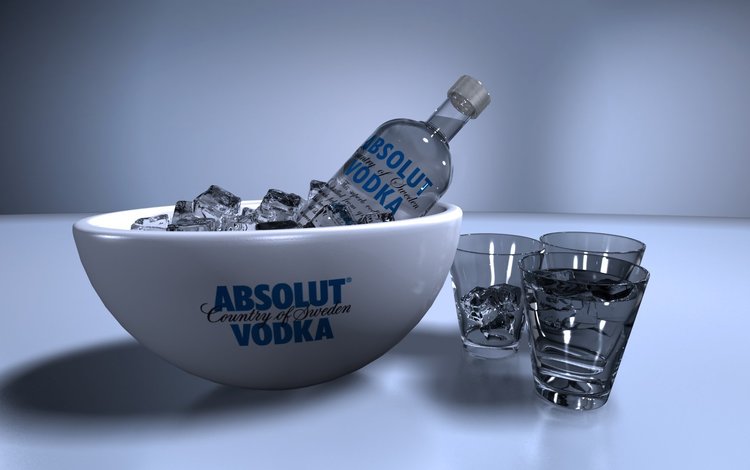 лёд, бутылка, алкоголь, водка, абсолют, ice, bottle, alcohol, vodka, absolute