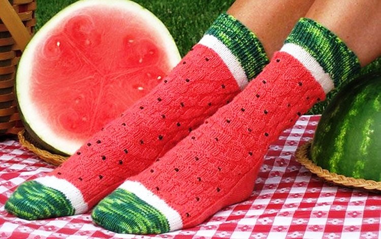 арбуз, арбузные носочки, забавная мимикрия, эффектно, watermelon, watermelon socks, funny mimicry, effectively