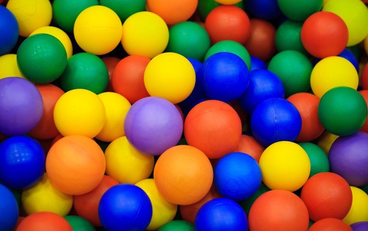 разноцветные, шарики, мячики, colorful, balls
