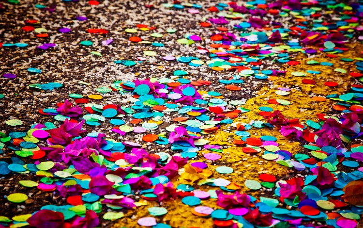 фон, разноцветные, улица, бумажные, конфетти, background, colorful, street, paper, confetti