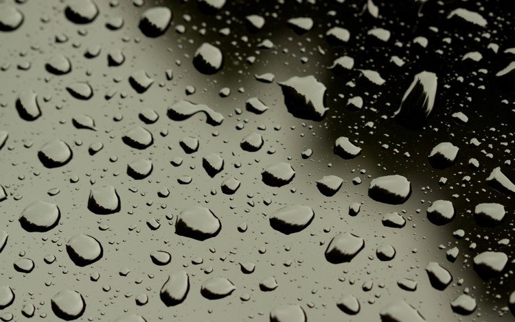 вода, фон, капли, серый, стекло, water, background, drops, grey, glass