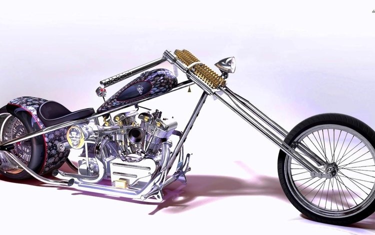 мотоцикл, мясорубка, motorcycle, chopper