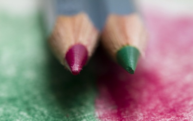 макро, фон, цвет, карандаши, цветные, цветные карандаши, карандаши два, macro, background, color, pencils, colored, colored pencils, pencils two