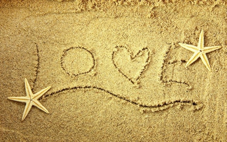 песок, слова, сердце, любовь, морская звезда, sand, words, heart, love, starfish