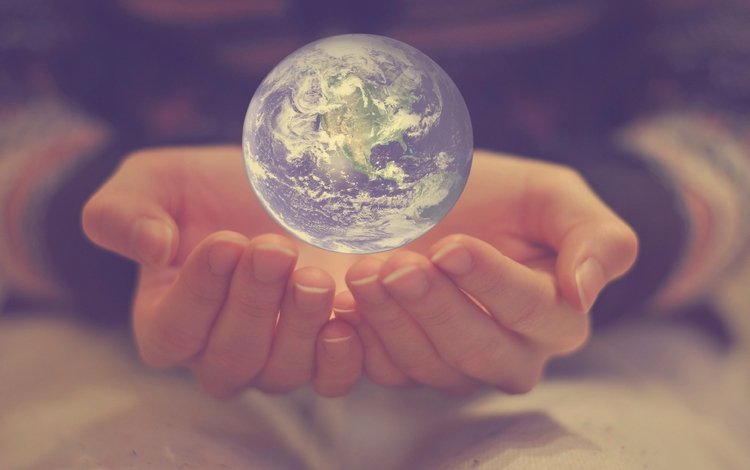 земля, планета, мир, шар, руки, пальцы, стеклянный шар, earth, planet, the world, ball, hands, fingers, glass globe