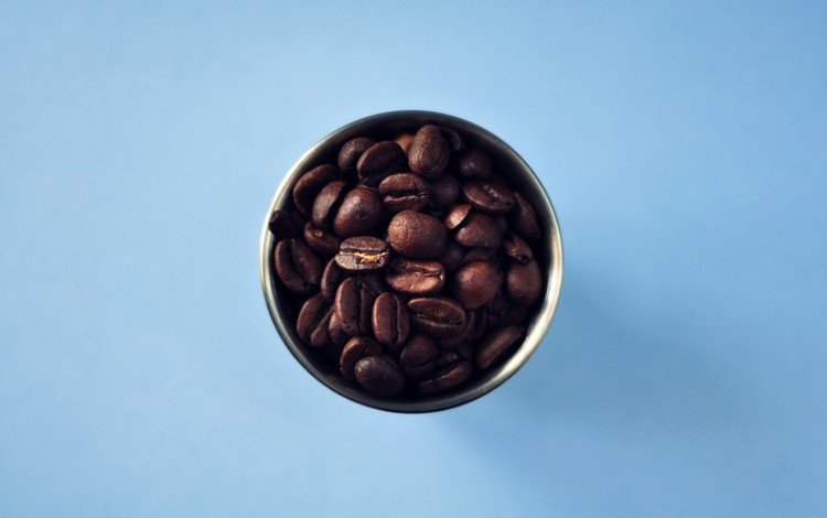 фон, синий, зерна, кофе, минимализм, кофейные, background, blue, grain, coffee, minimalism