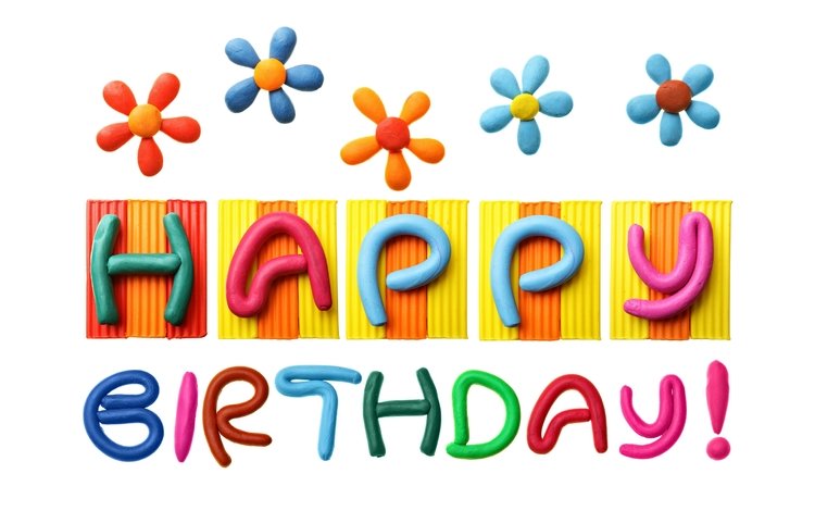 день рождения, пластилин, день рождение, довольная, красочная, birthday, clay, happy, colorful