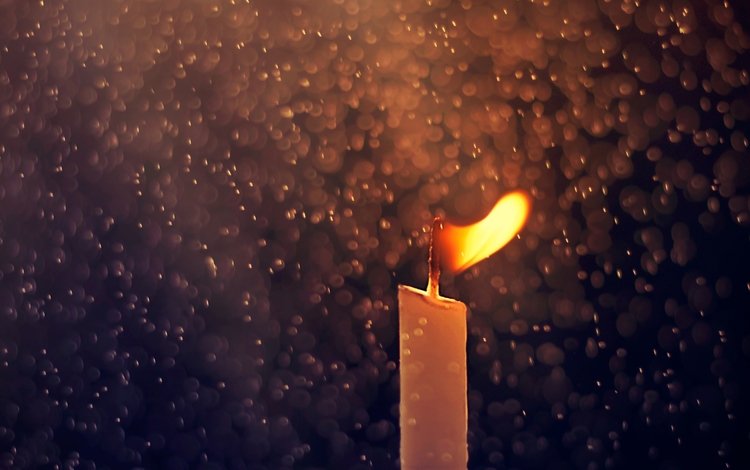 макро, капли, огонь, дождь, свеча, macro, drops, fire, rain, candle