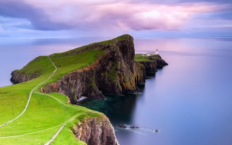 маяк, шотландия, на краю, остров скай, neist point, архипелаг внутренние гебриды, lighthouse, scotland, on the edge, isle of skye, the archipelago of the inner hebrides