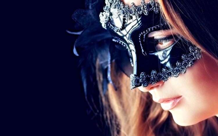 карнавал, глаза, маскарад, девушка, маска, модель, губы, лицо, макияж, тайна, carnival, eyes, masquerade, girl, mask, model, lips, face, makeup, mystery