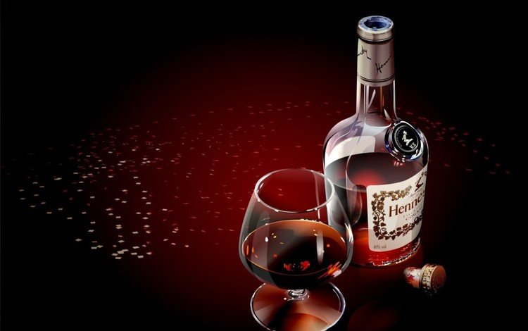 фон, бокал, бутылка, алкоголь, коньяк, хеннесси, hennesy, background, glass, bottle, alcohol, cognac, hennessy