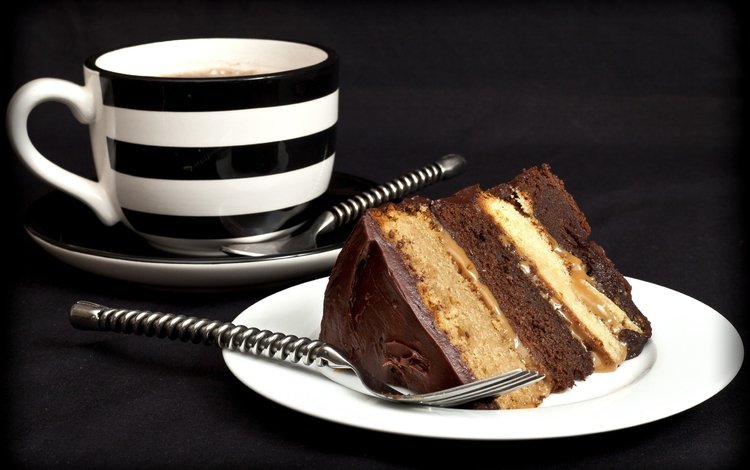 крем для торта, фото, еда, кофе, черный фон, чашка, торт, пирожное, cream cake, photo, food, coffee, black background, cup, cake
