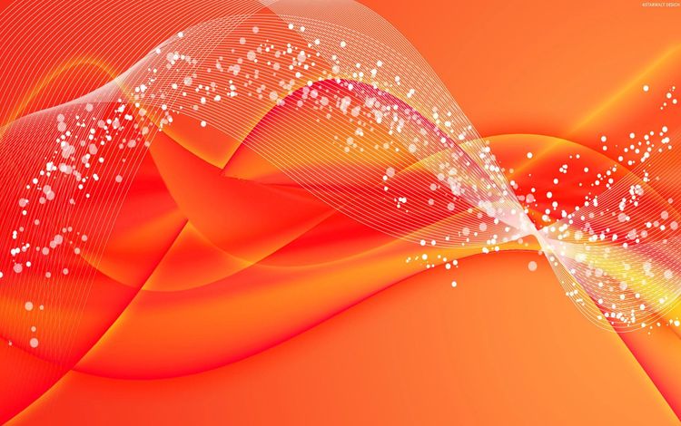абстракция, линии, волны, фон, цвет, оранжевый, изгибы, пузырьки, abstraction, line, wave, background, color, orange, curves, bubbles
