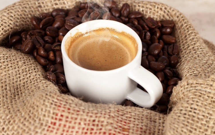 зерна, кофе, кофейные, пенка, мешковина, grain, coffee, foam, burlap
