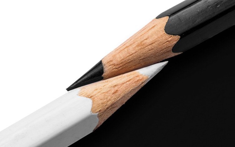 макро, фон, черный, карандаши, белый, macro, background, black, pencils, white