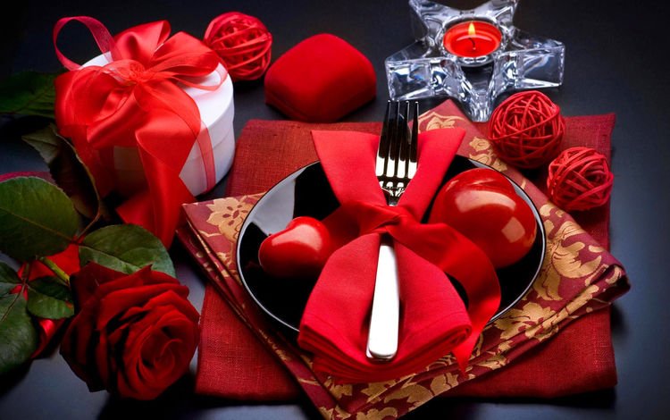 цветы, подарок, праздник, день святого валентина, сервировка, flowers, gift, holiday, valentine's day, serving