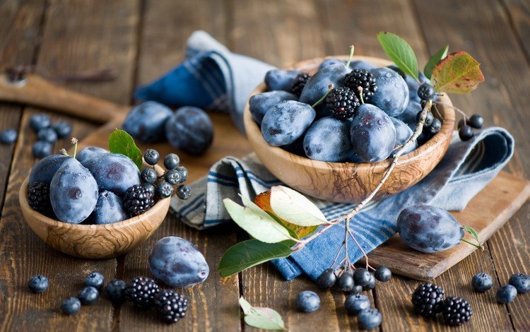 фрукты, ягоды, черника, натюрморт, ежевика, сливы, голубика, anna verdina, fruit, berries, blueberries, still life, blackberry, plum