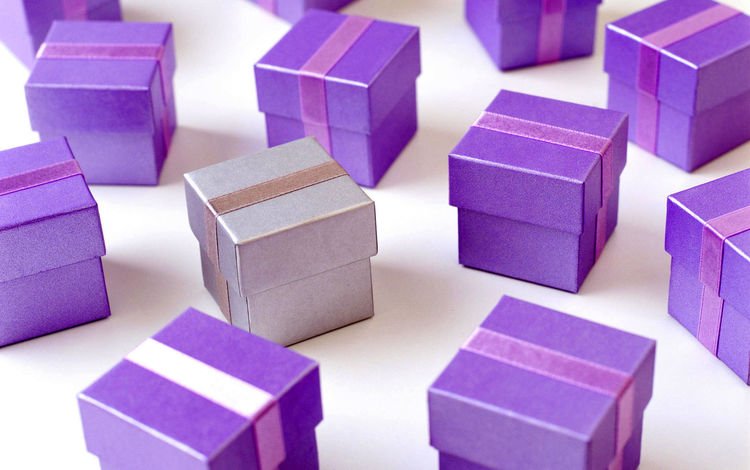 цвет, подарки, фиолетовый, праздник, лиловый, сиреневый, коробки, color, gifts, purple, holiday, lilac, box