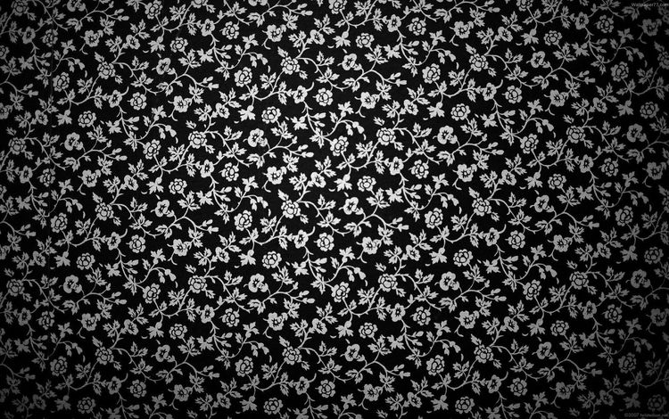 цветы, обои, фон, вектор, узор, черный, белые, flowers, wallpaper, background, vector, pattern, black, white