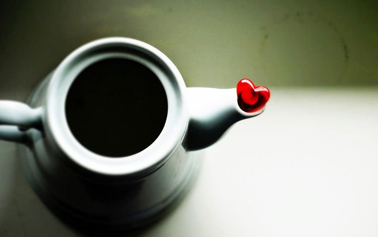сердечко, кофе, сердце, чайник, heart, coffee, kettle
