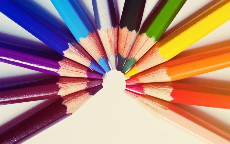 радуга, карандаши, цветные, полукруг, канцпринадлежности, rainbow, pencils, colored, semicircle, conspriacies